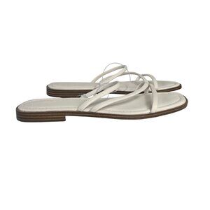 Universal Thread Louie Memory Foam Sandals Womens Cream Size 11 New Strappy
